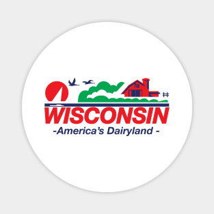 Wisconsin License Plate America's Dairyland Magnet